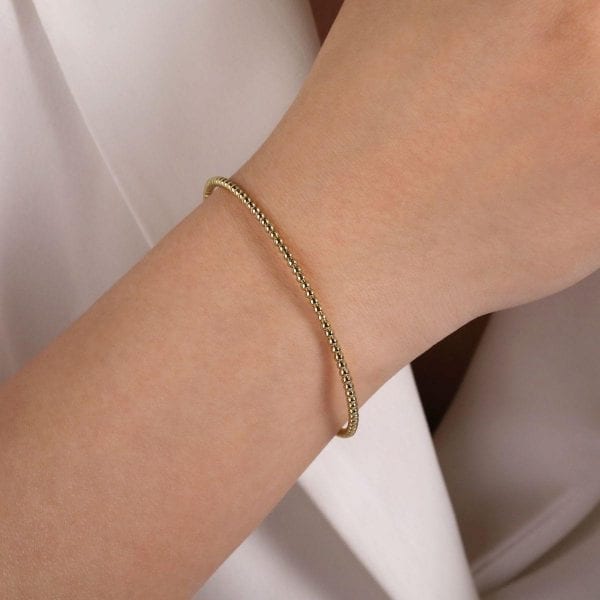 14K Yellow Gold Fashion Bangle - Image 4