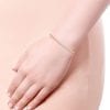14K Yellow Gold Fashion Bangle .13 carat diamond weight simple bar - Image 4