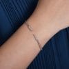 14K White Gold Fashion Bangle .25 carat split cuff - Image 4