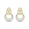14K Yellow-White Gold Fashion Earrings