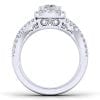 14K White Gold Cushion Halo Diamond Engagement Ring / Center Diamond Sold Seperate - Image 2