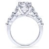 14K White Gold Round Diamond Engagement Ring - Image 2