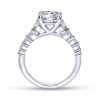 14K White Gold Round Diamond Engagement Ring - Image 2