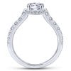 14K White Gold Round Diamond Engagement Ring - Image 2