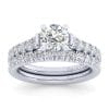 14K White Gold Round Diamond Engagement Ring - Image 4