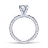 14K White Gold Round Diamond Engagement Ring - Image 2