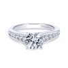 14K White Gold Round Diamond Engagement Ring