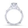 14K White Gold Round Diamond Engagement Ring - Image 2