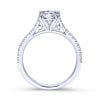 14K White Gold Round Diamond Engagement Ring - Image 2