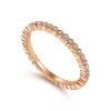 14K Rose Gold Fashion Ladies Ring - Image 3