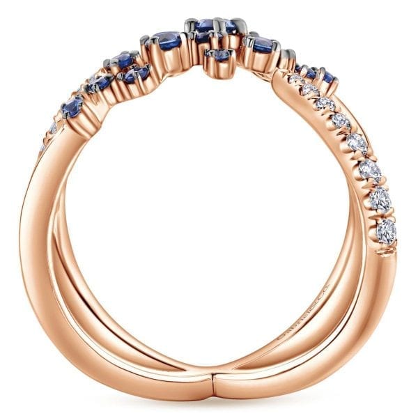 14K Rose Gold Fashion Ladies Ring - Image 2