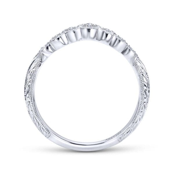 18K W.Gold Diamond W.Band - Image 2