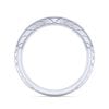 14K White Gold Matching Wedding Band - Image 2