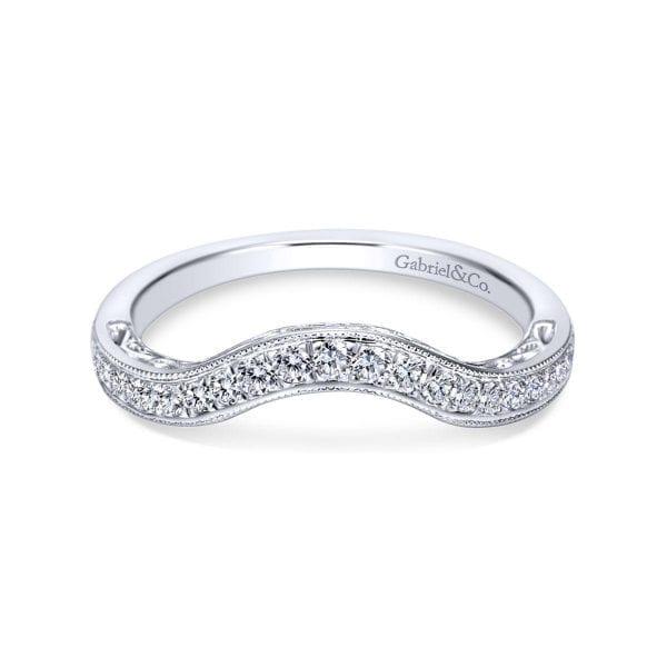 14K White Gold Matching Wedding Band