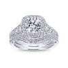 14K White Gold Matching Wedding Band - Image 4