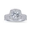 14K White Gold Diamond Wedding Band - Image 4