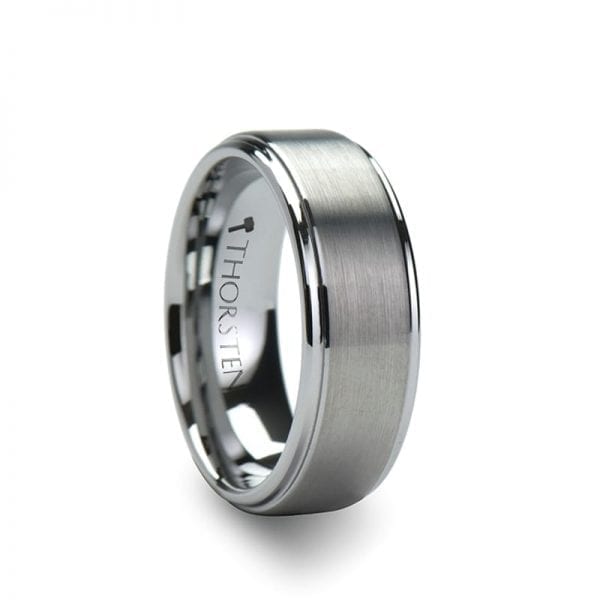 OPTIMUS Brush Finish Tungsten Carbide Ring