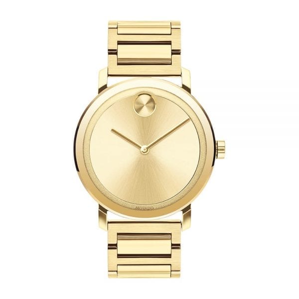 Movado BOLD Evolution Watch, Thin 40 mm Pale Gold Ion-Plated Stainless Steel Case