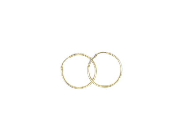 14Kt. Yellow Gold Hoop Earrings - Image 2