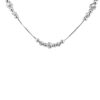 14Kt. White Gold 7 Bead Necklace