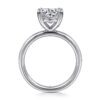 14K White Gold Round Solitaire Engagement Ring - Image 4