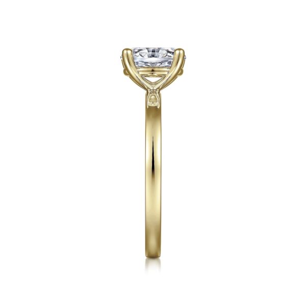 14K Yellow Gold Diamond Engagement Ring - Image 2