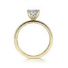 14K Yellow Gold Diamond Engagement Ring - Image 3