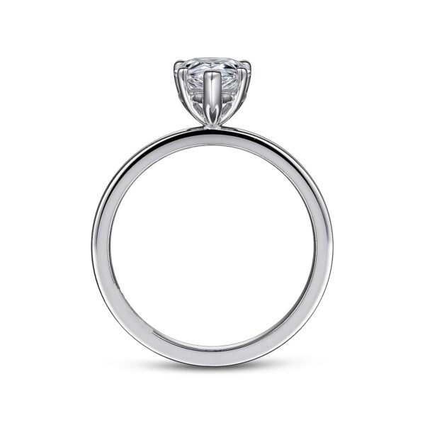 14K White Gold Pear Shape Diamond Engagement Ring - Image 3