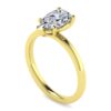 14K Yellow Gold Pear Shape Diamond Engagement Ring - Image 2