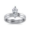 14K White Gold Diamond Engagement Ring - Image 5