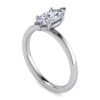 14K White Gold Diamond Engagement Ring - Image 3