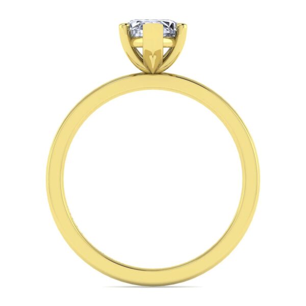 14K Yellow Gold Diamond Engagement Ring - Image 2