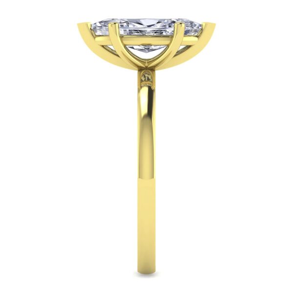 14K Yellow Gold Diamond Engagement Ring - Image 4