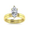 14K Yellow Gold Diamond Engagement Ring - Image 5