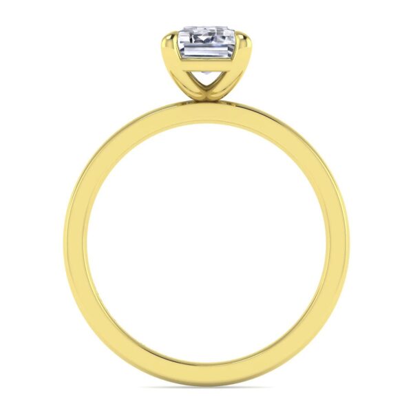 14K Yellow Gold Diamond Engagement Ring - Image 4