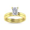 14K Yellow Gold Diamond Engagement Ring - Image 5
