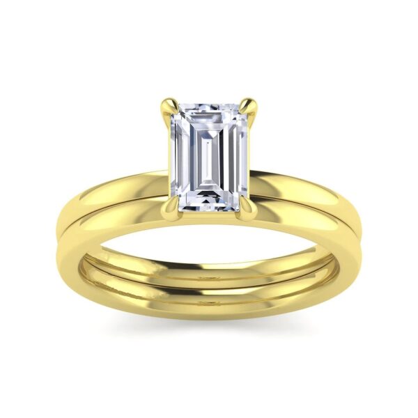 14K Yellow Gold Diamond Engagement Ring - Image 5