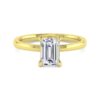 14K Yellow Gold Diamond Engagement Ring