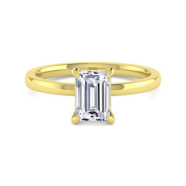 14K Yellow Gold Diamond Engagement Ring