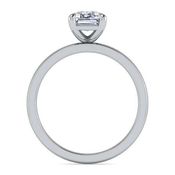 14K White Gold Diamond Engagement Ring - Image 4