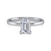 14K White Gold Diamond Engagement Ring