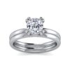 14K White Gold Diamond Engagement Ring - Image 5