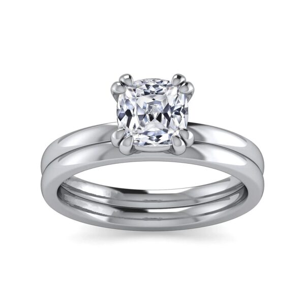 14K White Gold Diamond Engagement Ring - Image 5