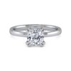 14K White Gold Diamond Engagement Ring