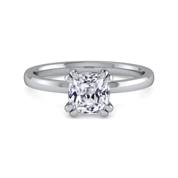 14K White Gold Diamond Engagement Ring