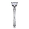 14K White Gold Emerald Cut Diamond Engagement Ring - Image 4