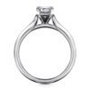 14K White Gold Emerald Cut Diamond Engagement Ring - Image 2