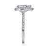 14K White Gold Pear Shape Halo Diamond Engagement Ring - Image 3
