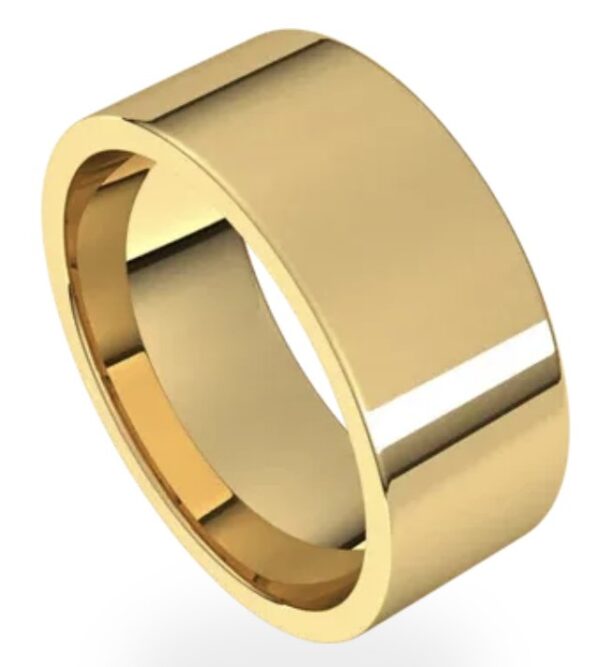 14K Yellow Standard Weight Comfort Fit Flat Band