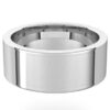 14K White Standard Weight Comfort Fit Flat Band - Image 4